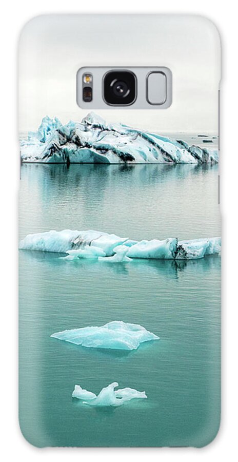 Iceland Galaxy Case featuring the photograph Lagoon Icebergs - Iceland by Marla Craven