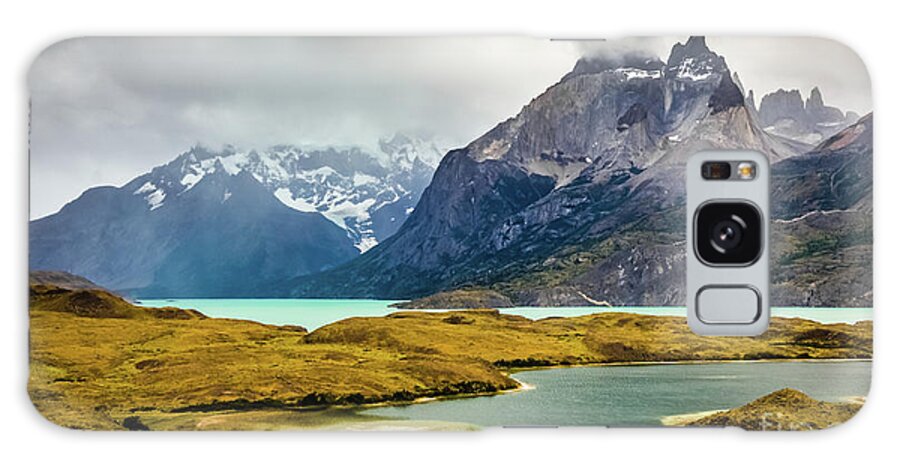 Mountain Galaxy Case featuring the photograph Laguna Larga, Lago Nordernskjoeld, Cuernos del Paine, Torres del Paine, Chile by Lyl Dil Creations
