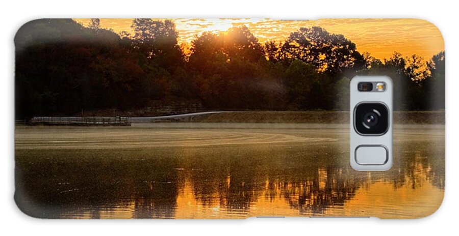 Nature Galaxy Case featuring the photograph Lake Sunrise by John Benedict