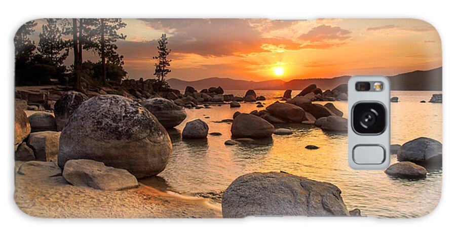 Sunrise Galaxy Case featuring the photograph Lake Tahoe At Sunset by Topseller