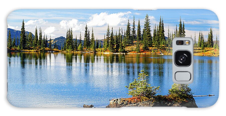 Landscape Galaxy Case featuring the photograph Crystal Lake near Packwood Washington by Robert C Paulson Jr