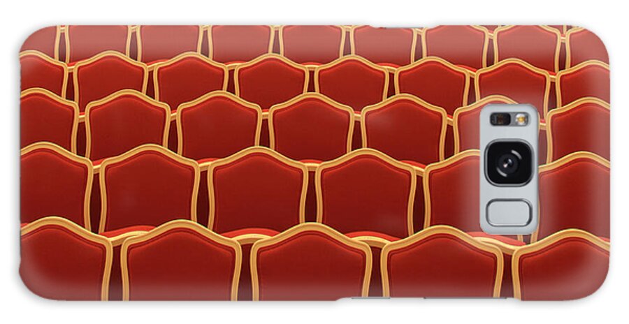 Event Galaxy Case featuring the photograph Large Group Of Baroque Seats In A Row by Sebastian-julian