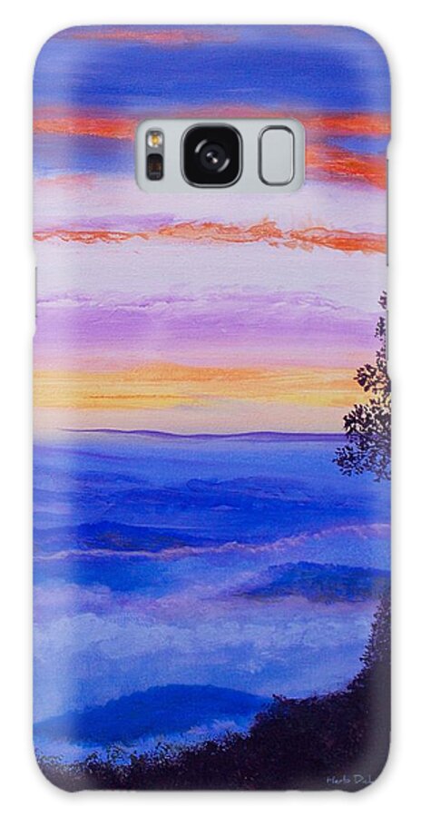 Contemporary Galaxy Case featuring the painting Lauren's Peaceful Retreat by Herb Dickinson