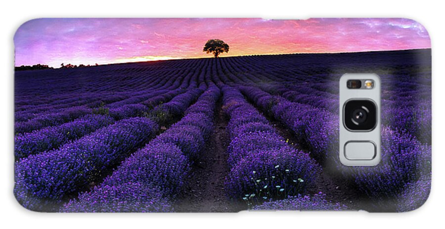 Afterglow Galaxy Case featuring the photograph Lavender Dreams by Evgeni Dinev