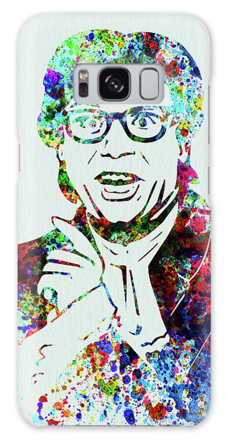 Austin Powers Galaxy Case featuring the mixed media Legendary Austin Powers Watercolor by Naxart Studio