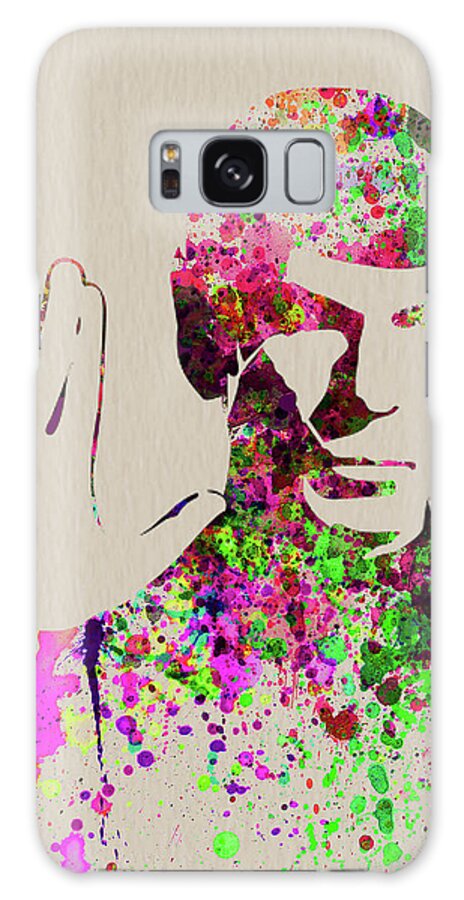 Spock Galaxy Case featuring the mixed media Legendary Spock Watercolor by Naxart Studio