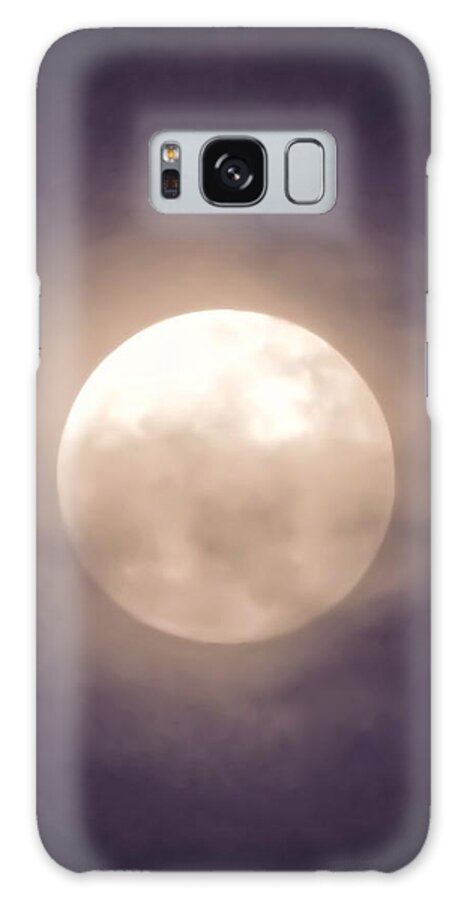 Arizona Galaxy Case featuring the photograph Leo Indigo-Blue Super Moon by Judy Kennedy