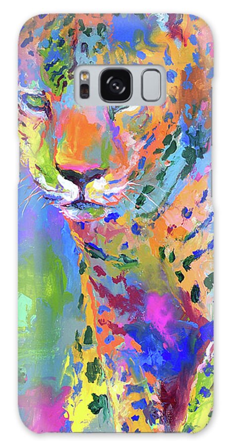 Leopard Galaxy Case featuring the painting Leopard 2 by Richard Wallich