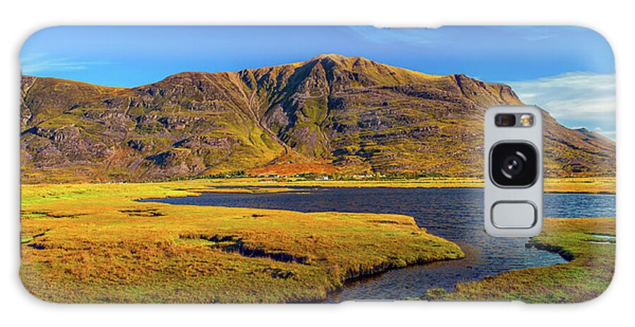 Highlands Galaxy Case featuring the photograph Liathach and Torridon village by David Ross