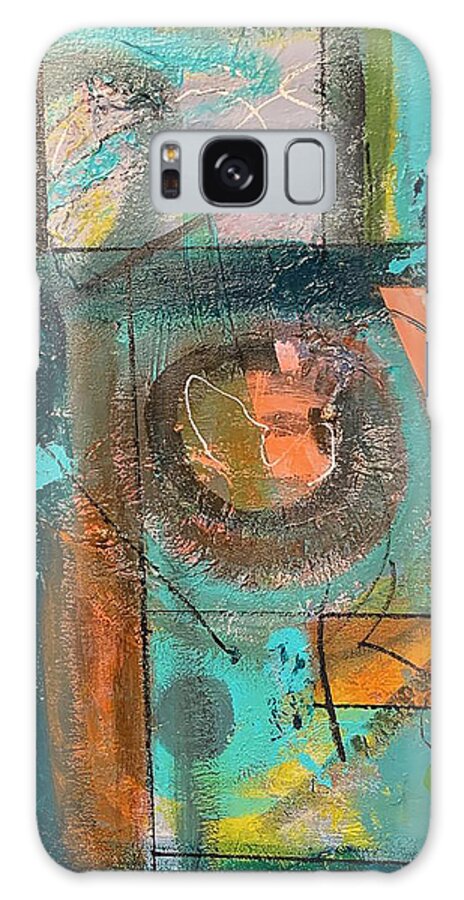 Abstract Galaxy Case featuring the mixed media Friendly Geometry by Laura Jaffe
