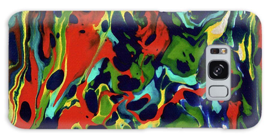 Small Abstract For Liquid Industrial Iiii
Rainbow Galaxy Case featuring the painting Liquid Industrial IIII - Canvas Xx by Hilary Winfield