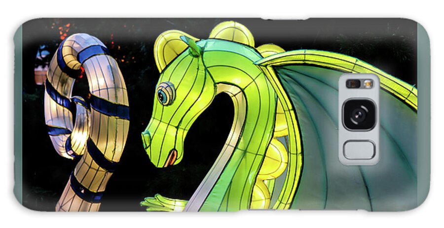 Small Green Galaxy Case featuring the photograph Little dragon by Ron Roberts
