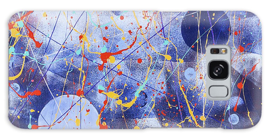 Universe Galaxy Case featuring the painting Living Universe by Maxim Komissarchik