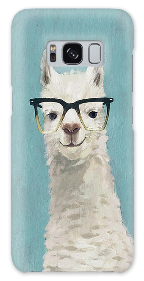 Animals Galaxy Case featuring the painting Llama Specs II by Victoria Borges