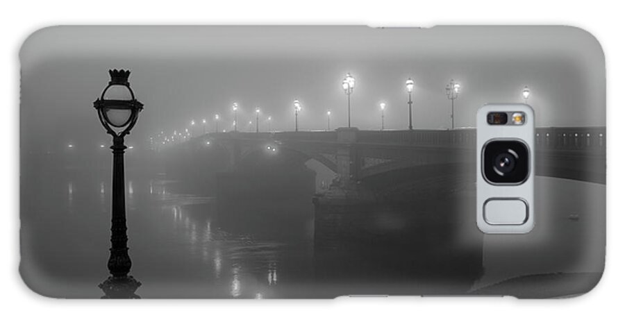 Dawn Galaxy Case featuring the photograph London In The Fog by Simonbradfield