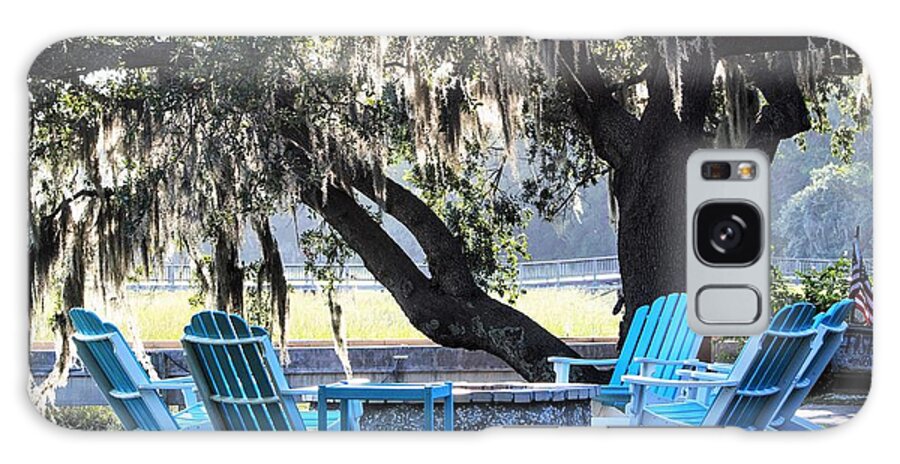 Fishcamp On Broad Creek Galaxy Case featuring the photograph Lowcountry Lifestyle by Mary Ann Artz