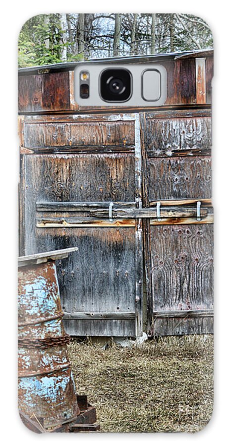 Barn Galaxy Case featuring the photograph Lucky Door by Vivian Martin