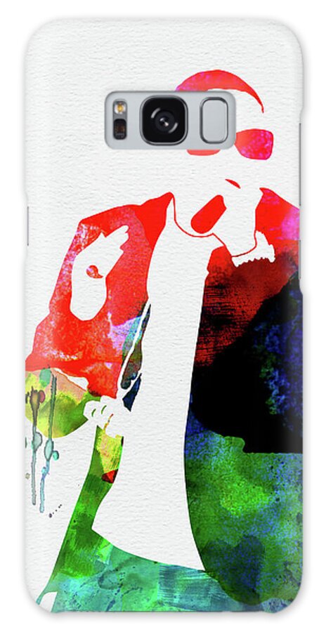 Ludacris Galaxy Case featuring the mixed media Ludacris Watercolor by Naxart Studio