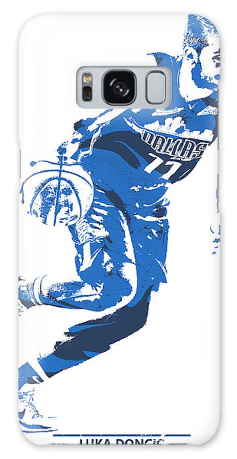 Luka Doncic Dallas Mavericks Pixel Art 2 Tapestry by Joe Hamilton