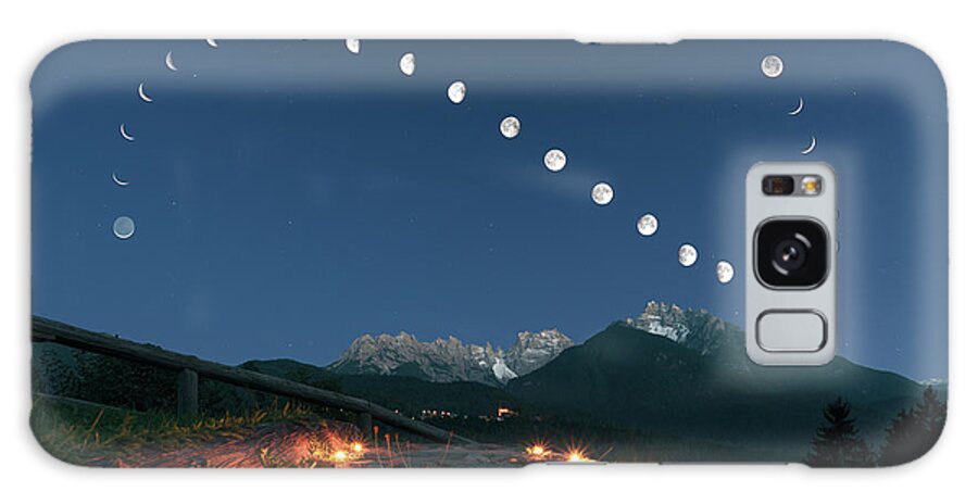 Moon Galaxy Case featuring the photograph Lunar curve by Giorgia Hofer