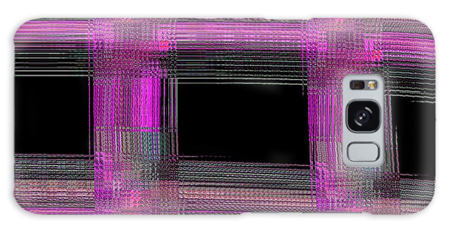 Magenta Lattice Galaxy Case featuring the painting Magenta Lattice by Mike Morren