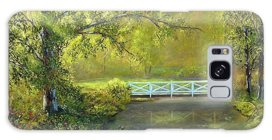 Bridge Galaxy Case featuring the painting Magic Walk by Michael Mrozik