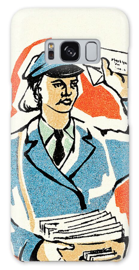 Adult Galaxy Case featuring the drawing Mailman by CSA Images