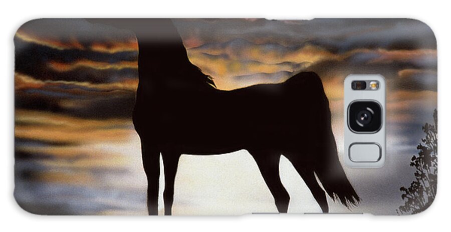 Majestic Beauty Galaxy Case featuring the painting Majestic Beauty by Jenny Newland