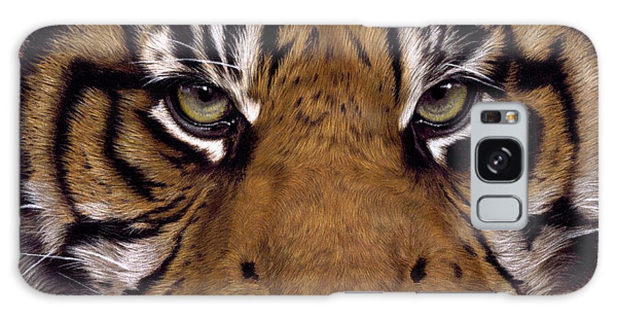 Tiger Galaxy Case featuring the painting Majesty by Karie-ann Cooper