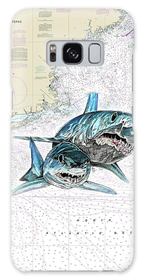 Mako Shark Galaxy Case featuring the photograph Mako Shark Chart by Mark Ray