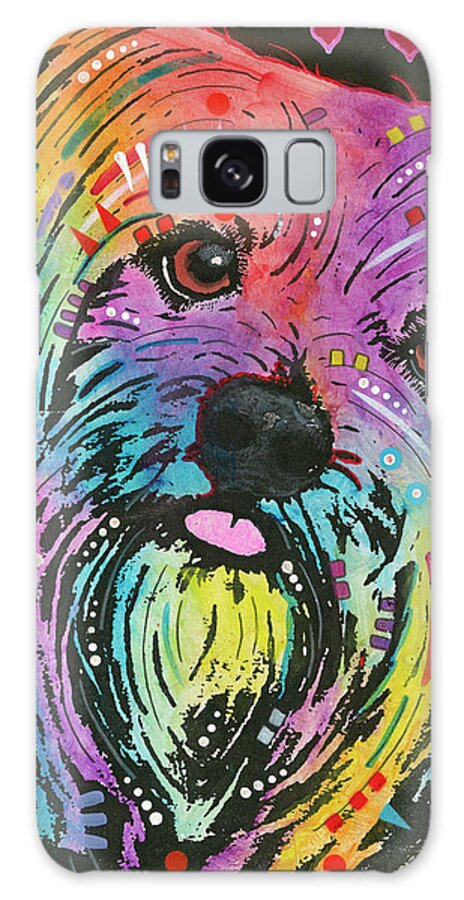 10 Galaxy Case featuring the mixed media Maltese Pup by Dean Russo- Exclusive