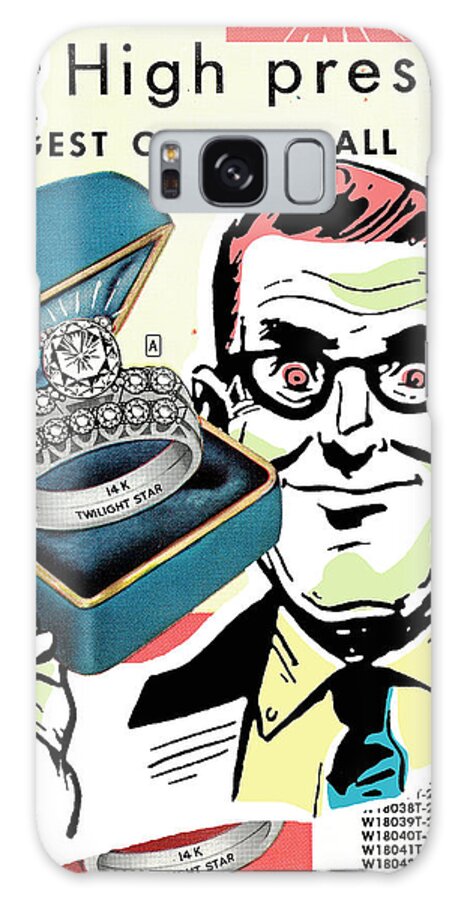 Accessories Galaxy Case featuring the drawing Man with engagement ring by CSA Images