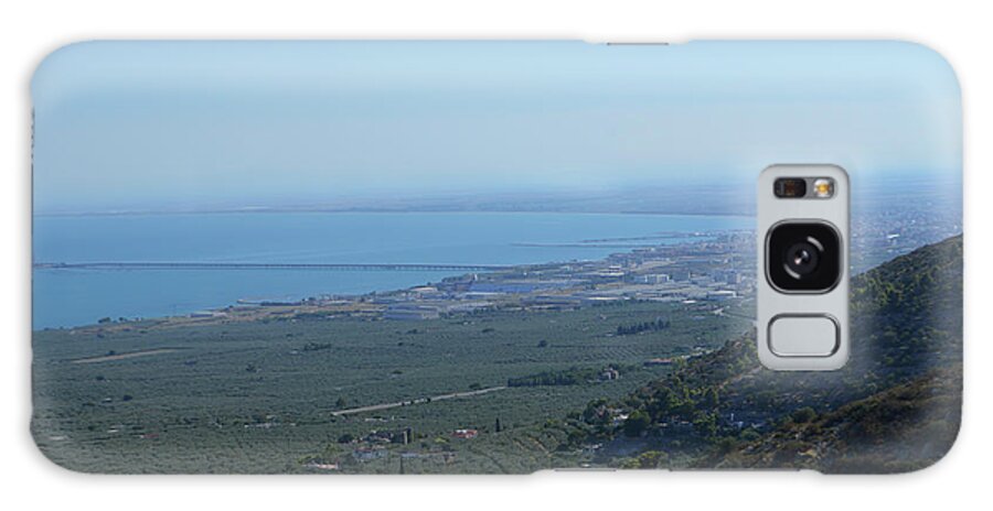 Gulf Galaxy Case featuring the photograph Manfredonia Gulf View from Gargano National Park by Aicy Karbstein