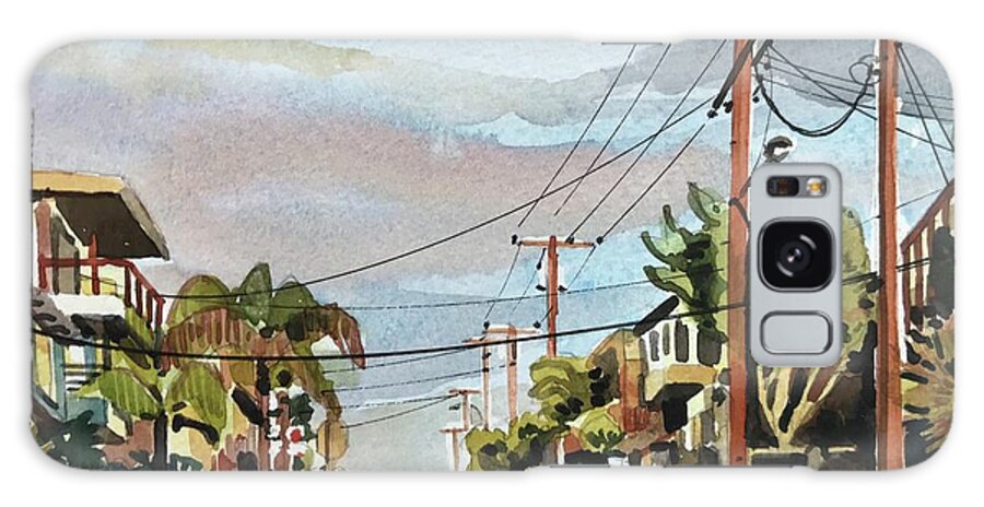 Manhattan Beach Galaxy Case featuring the painting Manhattan Beach #48 by Luisa Millicent