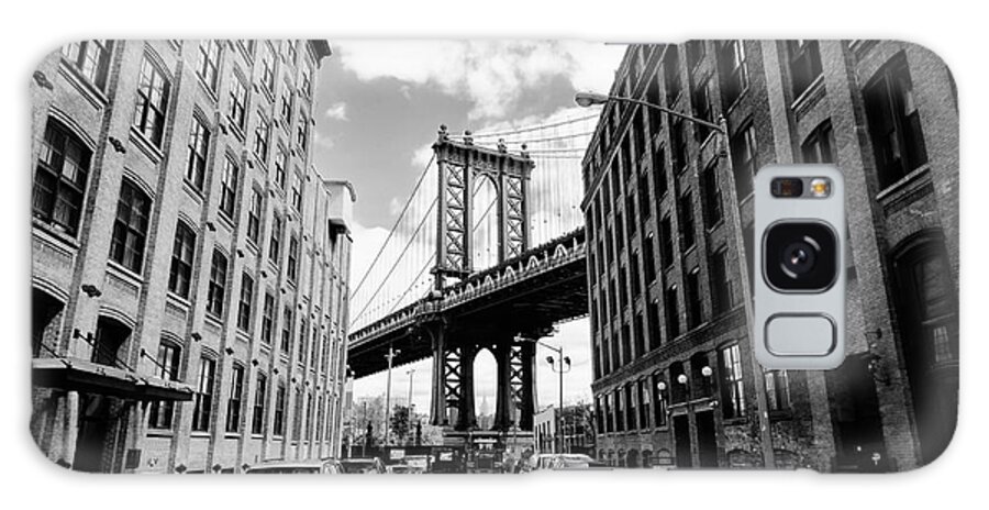 Usa Galaxy Case featuring the photograph Manhattan Bridge Seen From A Brick by Youproduction