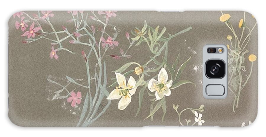 Flowers Galaxy Case featuring the painting Many Beautiful Things by Lilias Trotter