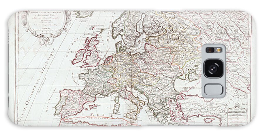 Europe Galaxy Case featuring the digital art Map Of Europe by Fototeca Gilardi