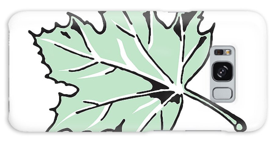 Autumn Galaxy Case featuring the drawing Maple Leaf by CSA Images
