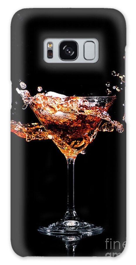 Cocktail Galaxy Case featuring the photograph Martini cocktail splash by Jelena Jovanovic