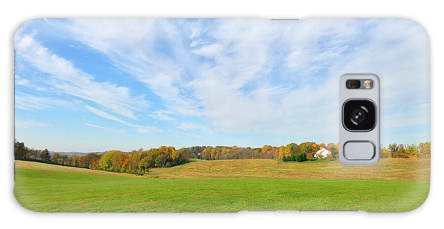 Grass Galaxy Case featuring the photograph Maryland Farm In Fall by Joesboy
