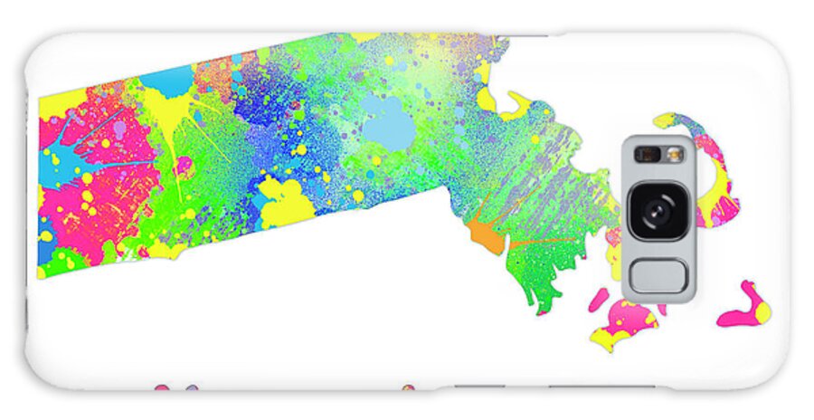 Massachusetts Galaxy Case featuring the digital art Massachusetts by Ali Chris