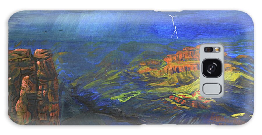 Grand Galaxy Case featuring the painting Mather Point Storm by Chance Kafka