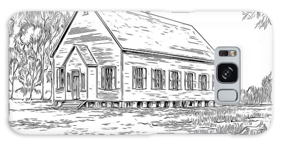 Church Galaxy Case featuring the drawing Mauldin Methodist Episcopal by Greg Joens