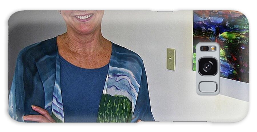  Galaxy Case featuring the painting Me, Harrington Brown Gallery by Janice Nabors Raiteri