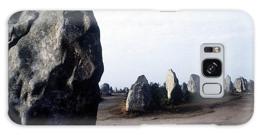 France Galaxy Case featuring the photograph Megalithic Carnac Monuments Of Kermario. by Prehistoric