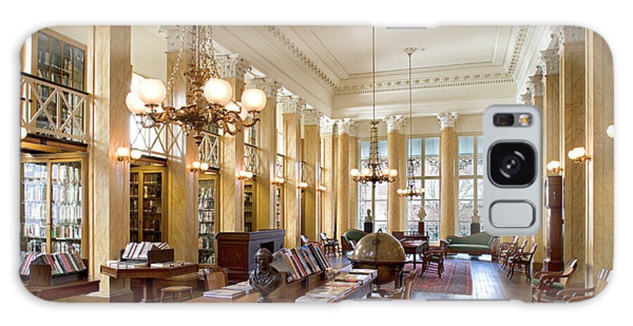 Athenaeum Of Philadelphia Galaxy Case featuring the photograph Members' Reading Room by Tom Crane