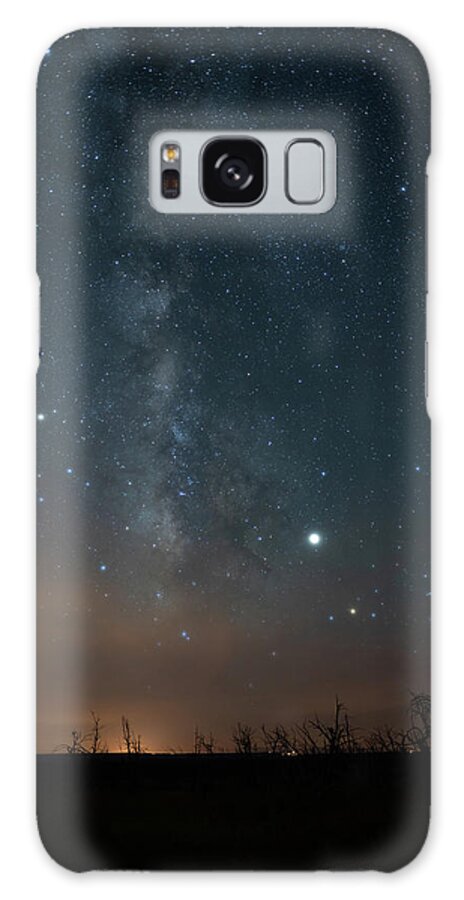 Burn Scar Galaxy Case featuring the photograph Milky Mesa by Kyle Lee