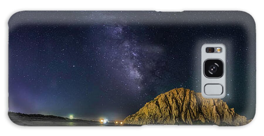 Morro Rock Galaxy Case featuring the photograph Milky Way over Morro Rock by Mike Long