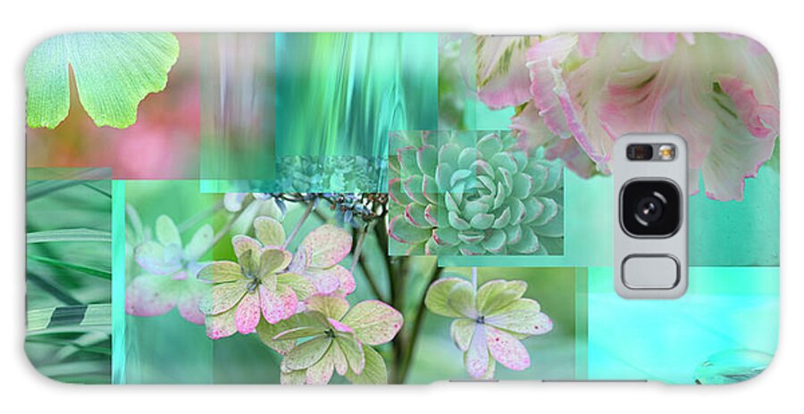 Mint Mood Collage Galaxy Case featuring the photograph Mint Mood Collage by Cora Niele