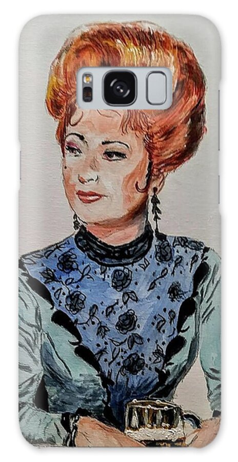 Amanda Blake Galaxy Case featuring the painting Miss Kitty by Mike Benton